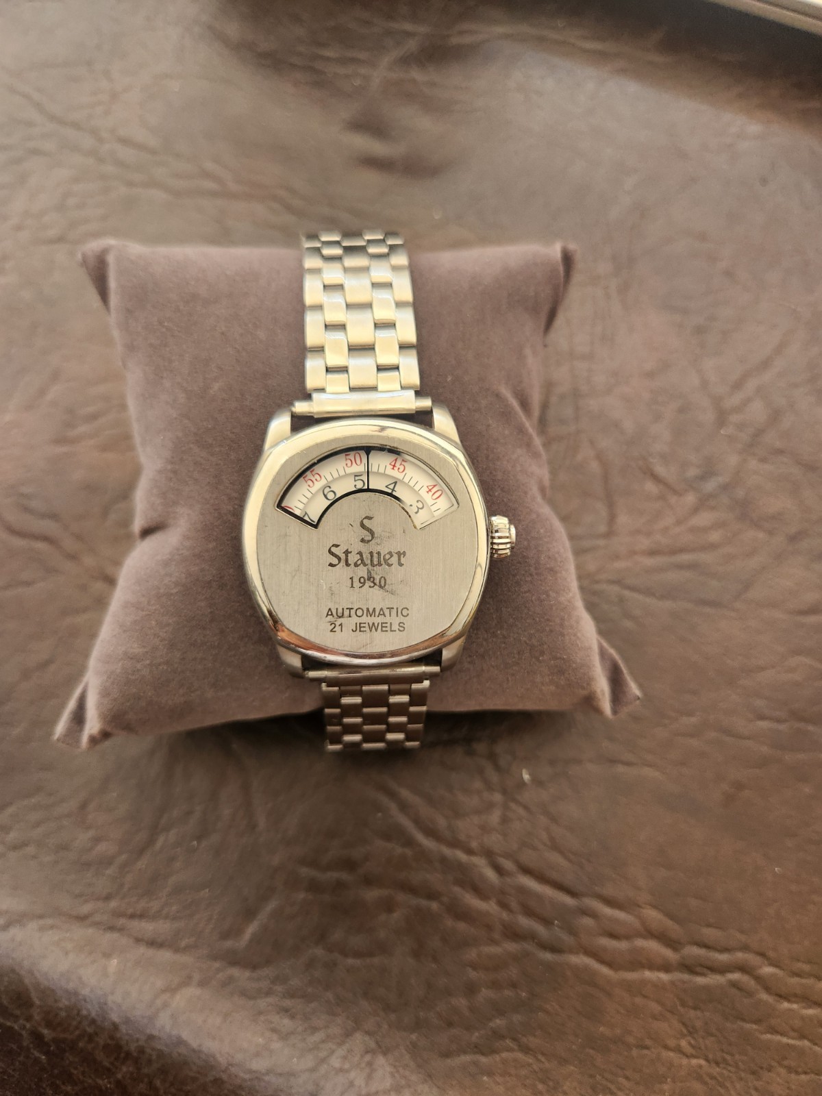 Stauer 1930 Dashtronic Men’s Watch 21 Jewels 15457 Automatic Steel Band