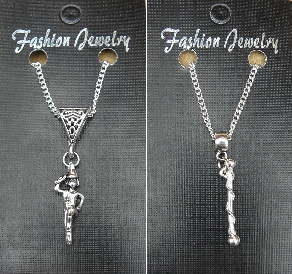 Majorette Pendant Necklace 18″ or 24 Inch Marching or Twirling Baton Charm