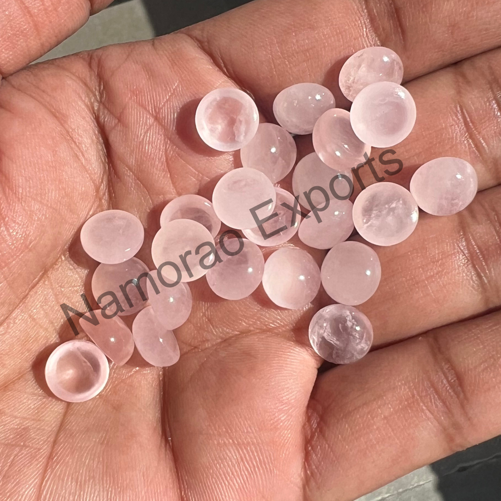 Natural Rose Quartz Round 4 mm to 20 mm Cabochon Loose Gemstone Lot