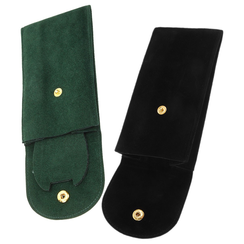 Travel Watch Case Green Rectangular Scratch Protection 2Pcs 5.1×2.8in