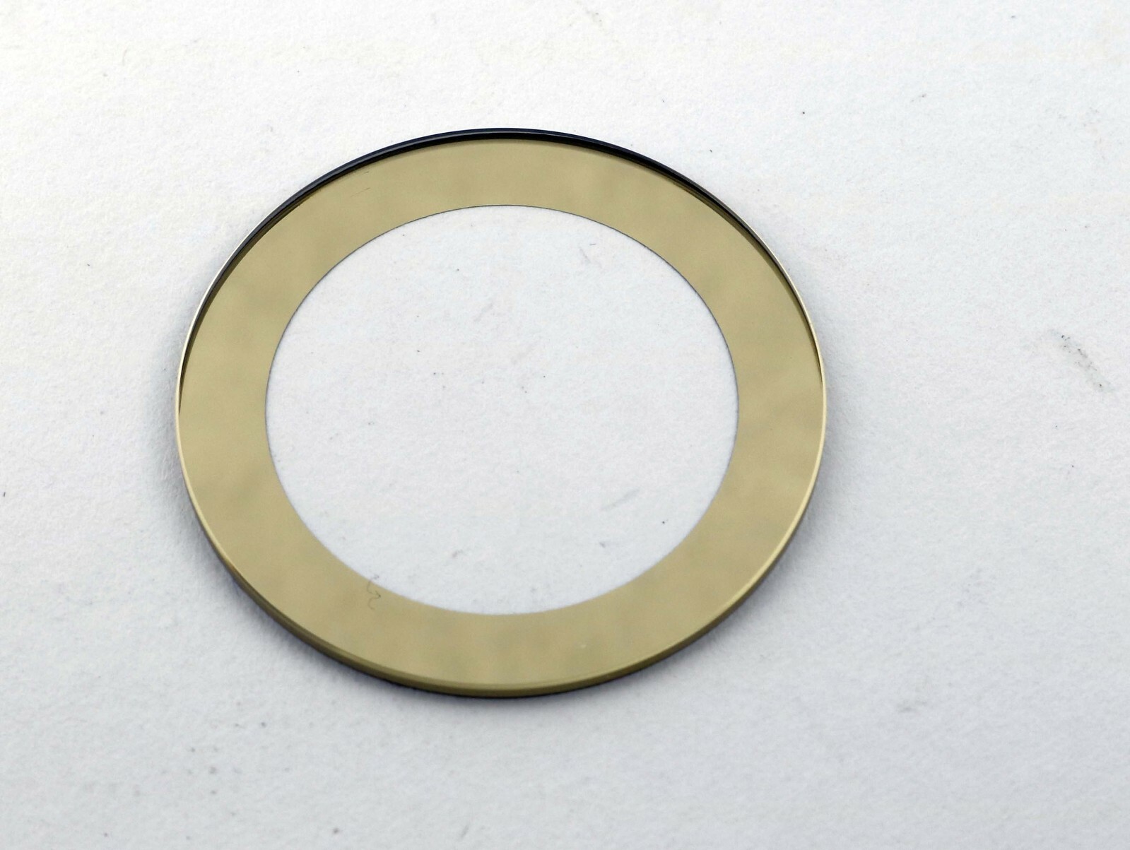 MINERAL GLASS FIT MOVADO* BOLD WATCH CASE 01.3.34.6117 GOLD TRIM 25.0 x 1.30 MM