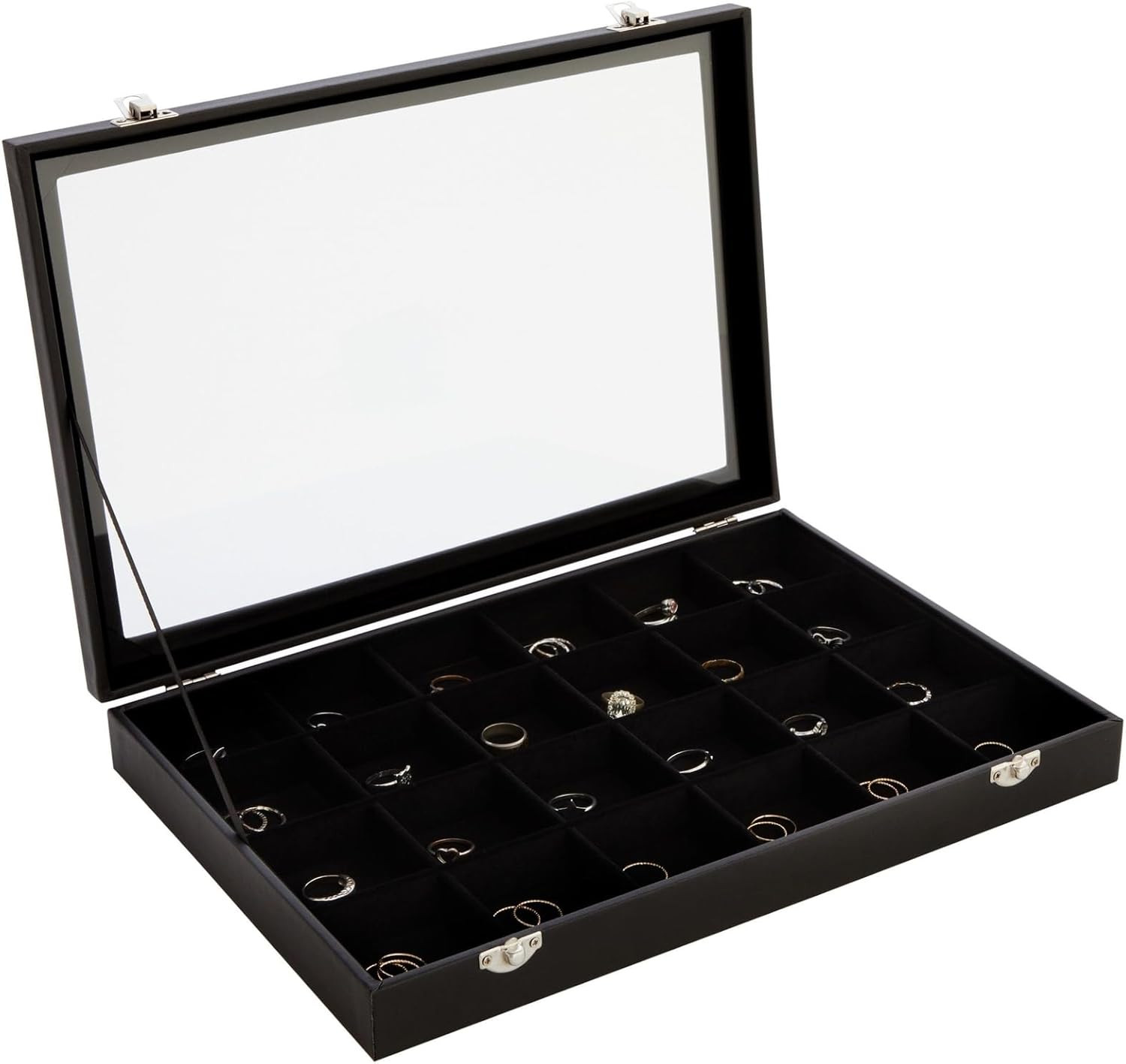 Black Velvet Jewelry Display Tray Organizer Case – Jewelry Display for Vendors W