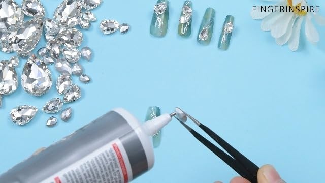 220 Pcs Mini Teardrop Glass Rhinestones 4Sizes Faceted Pointed Back Rhinestone N