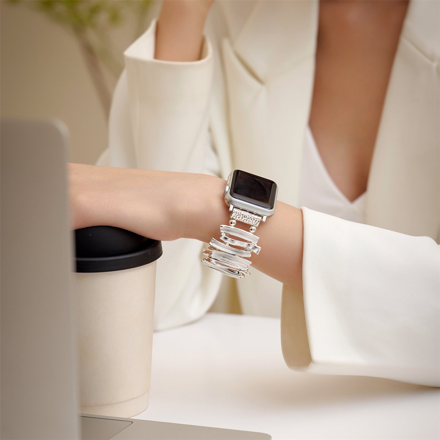 Jewelry Bangle Strap for Apple Watch Band 41 45 40 44 38 42 46mm 49mm Wristband