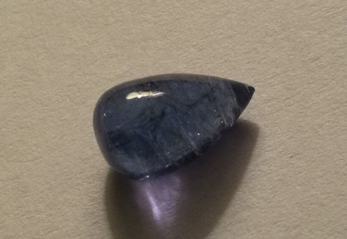 2.85 Carat Natural Tanzanite Drop Cabochon, with GLI Report