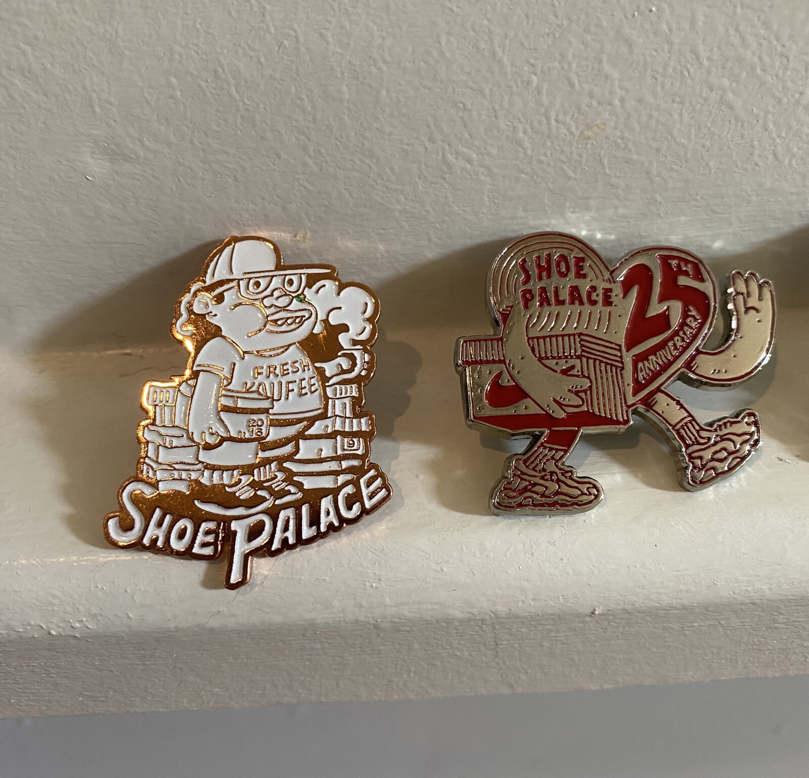 NIKE x SHOE PALACE Las Vegas Enamel Pin Set Just Do It 25th ANNIVERSARY Sneaker