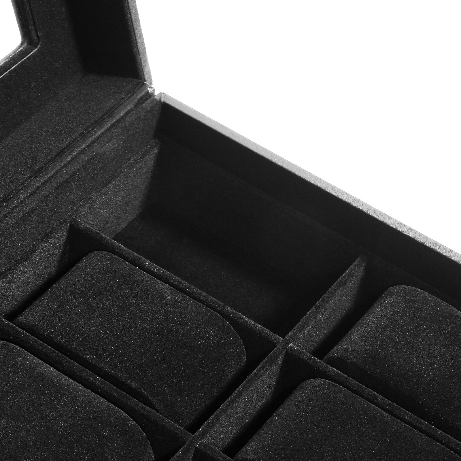 8-Slot Watch Box Lockable Watch Case 2 Layers with 1 Drawer for Rings Watch Gift