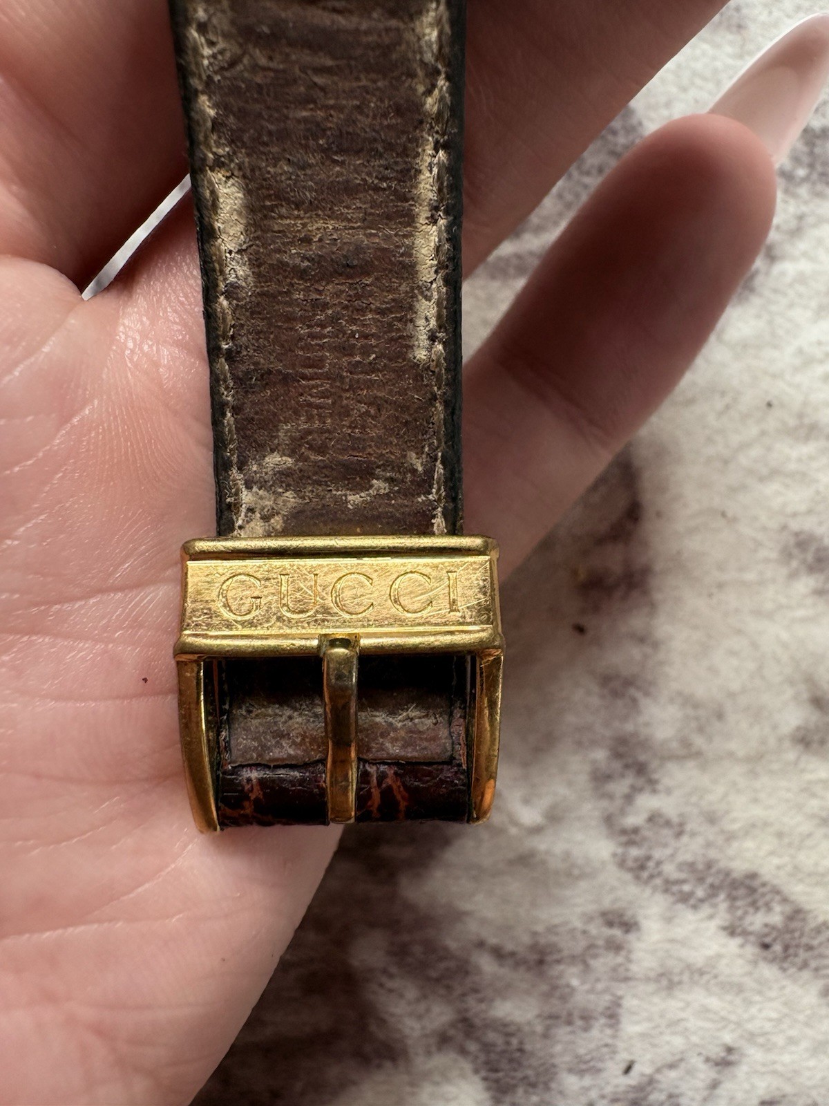 Gucci 3000M Gold Dial Quartz Wrist Watch Vintage, Condition Unknown