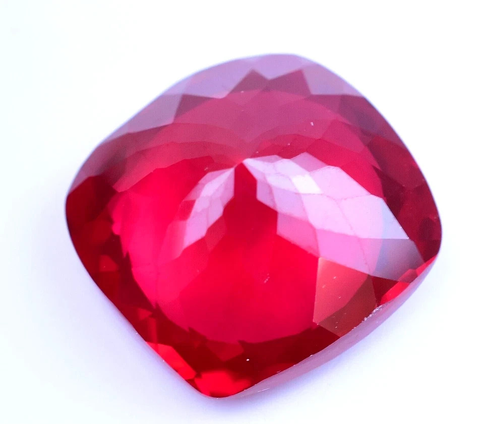 Natural Red Ruby 7.05 Ct Cushion Shape Mozambique Certified Loose Gemstone