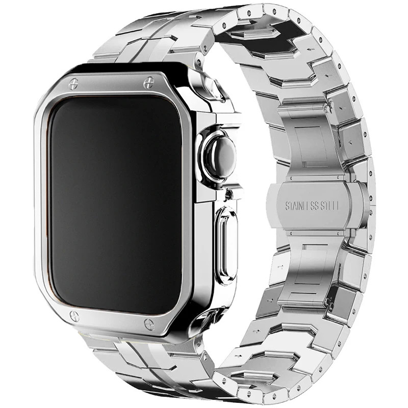 Metal Band+TPU Case For iWatch Ultra 3 Series 11 10 9 8 SE 38-49mm Kit Accessory