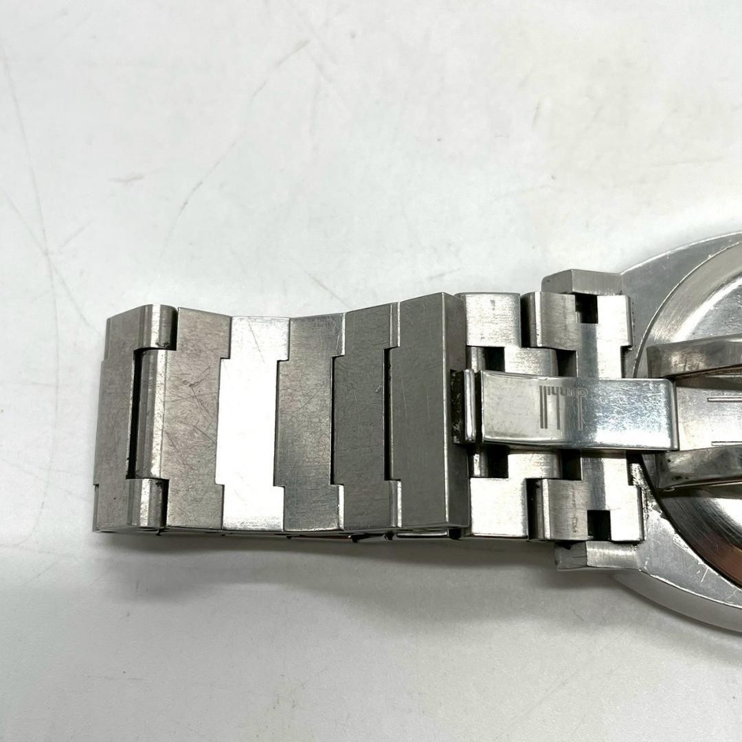 Alfred Dunhill Small Seconds Quartz Watch Silver Stainless Steel Authentic