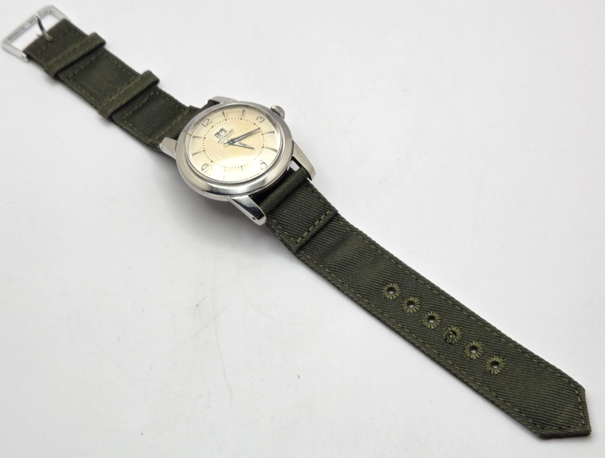 Vintage Men’s Wittnauer Stainless Steel Power Reserve indicator watch works