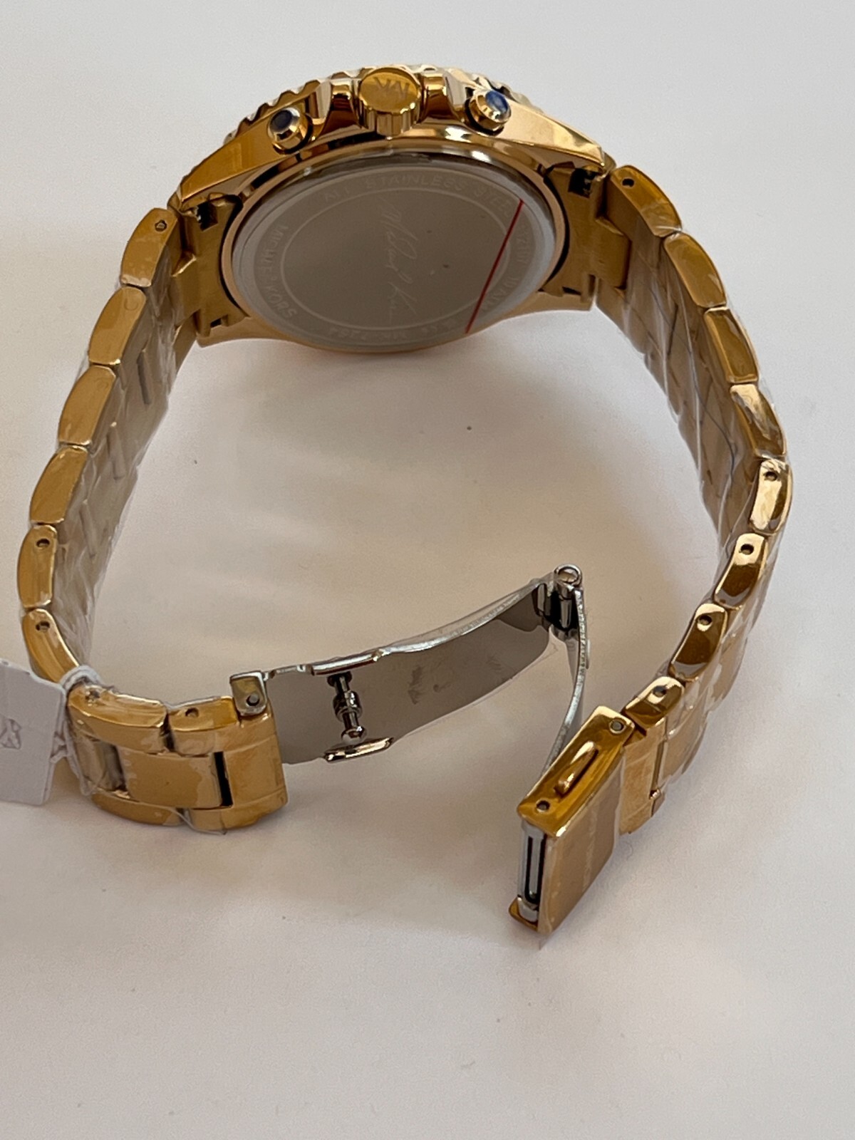 Michael Kors MK7254 Everest Pave Chronograph Gold-Tone Ladies Watch NWT/Box $495