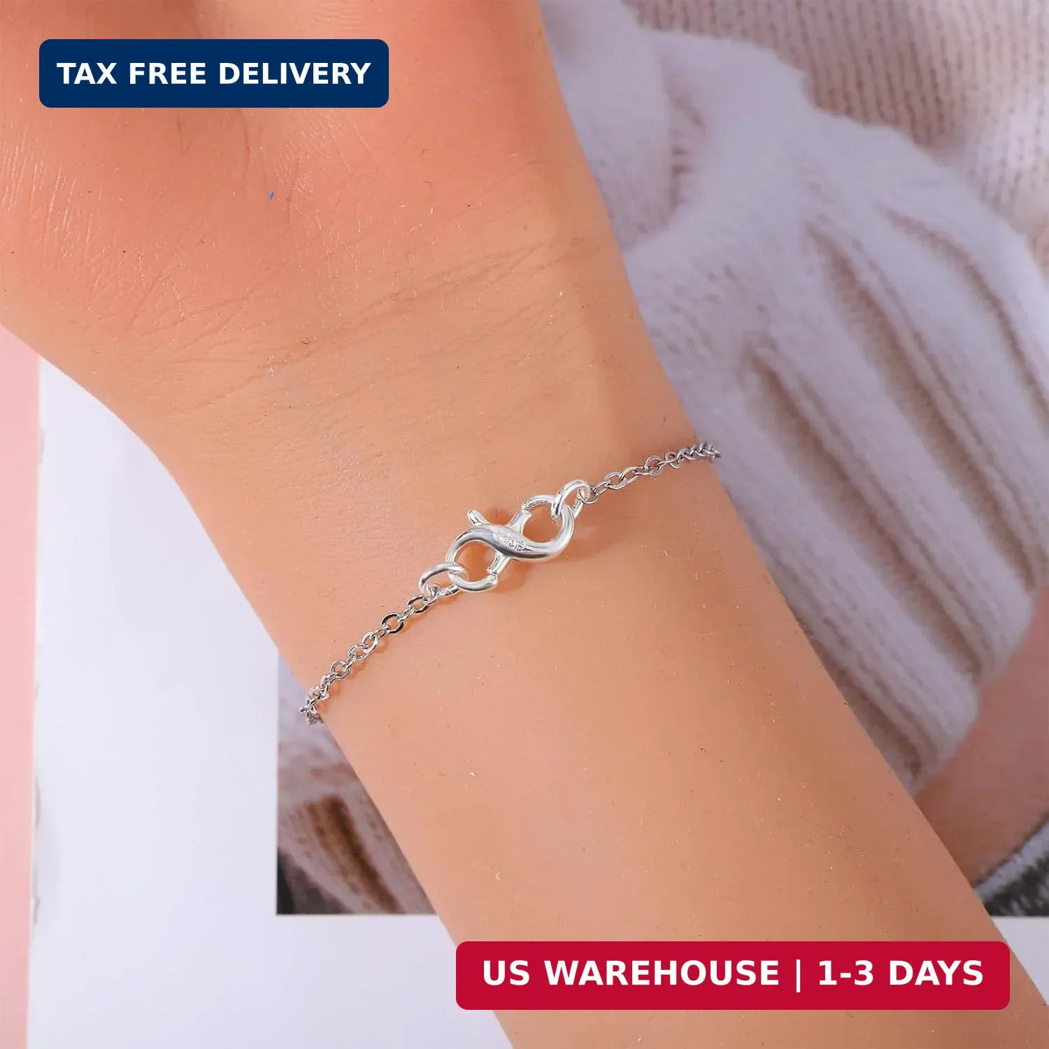 Lobster Clasp Necklace Bracelet Extender 925 Sterling Silver Connector Claw New