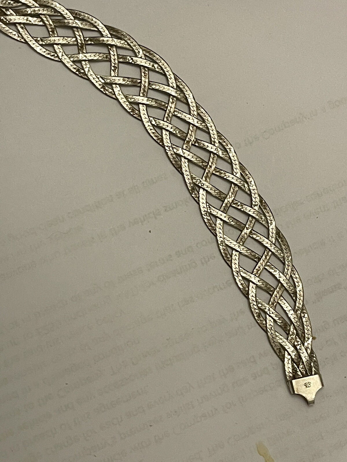Vintage stunning Italian sterling silver bracelet as seen & Described 9.8gr