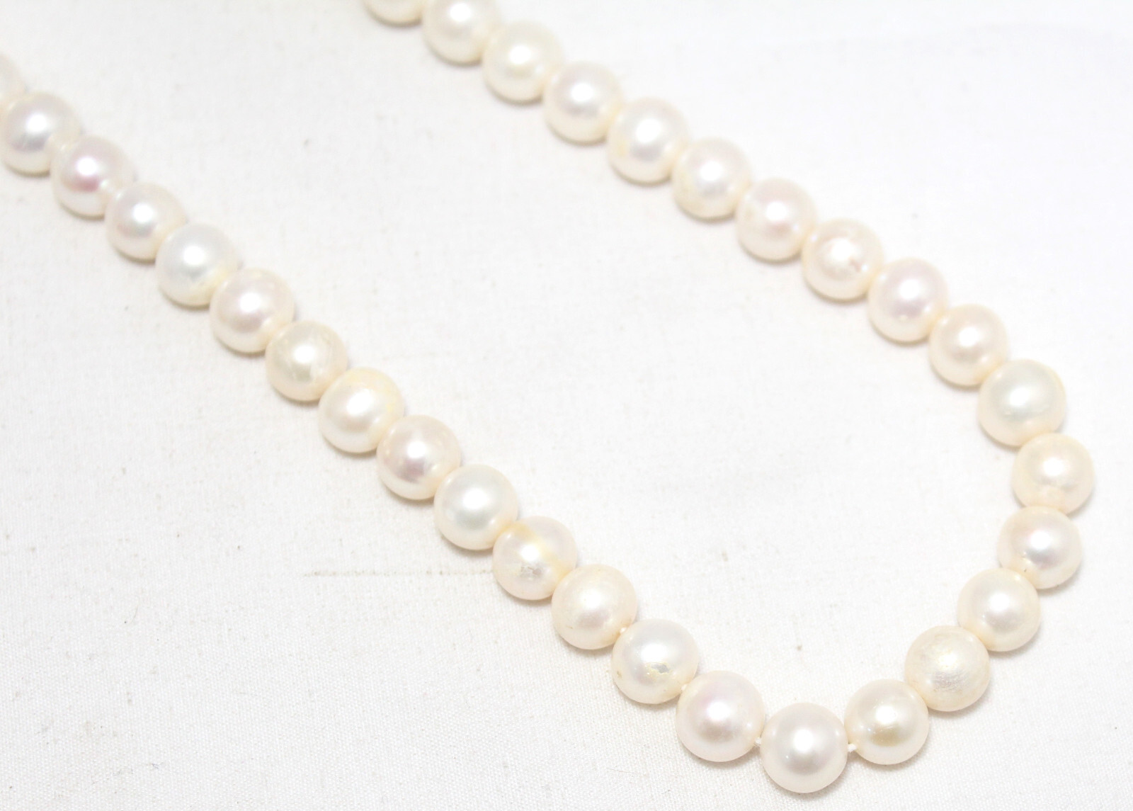 Adjustable Necklace 1 Line Strand String Beaded Women Freshwater Pearl F240