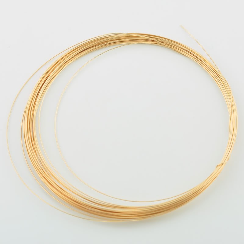 28 gauge 14k Solid gold Half Hard Round Wire By The FOOT