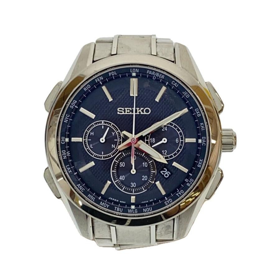 USED SEIKO 8B92-0aa0 Case Size 4.9 ×4.7cm Band Size 14cm Watch #21111
