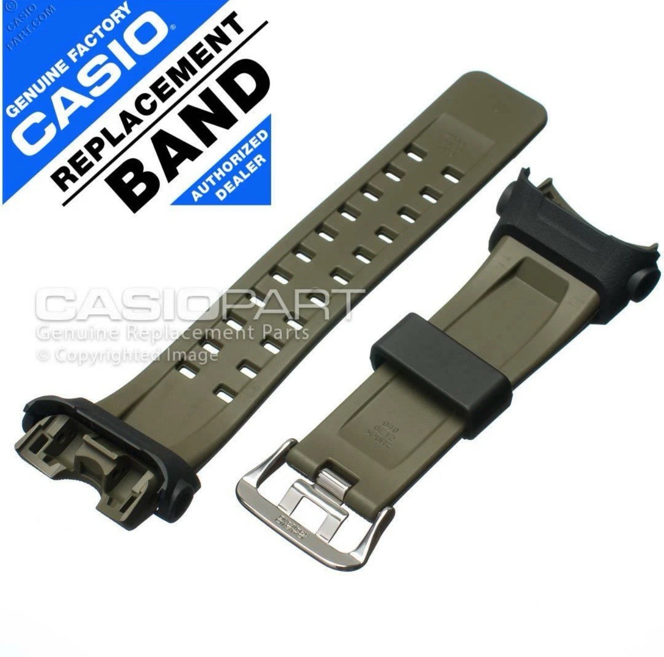 GENUINE CASIO Original Green Watch Band Strap for G-SHOCK Mudmaster GG-B100-1A3