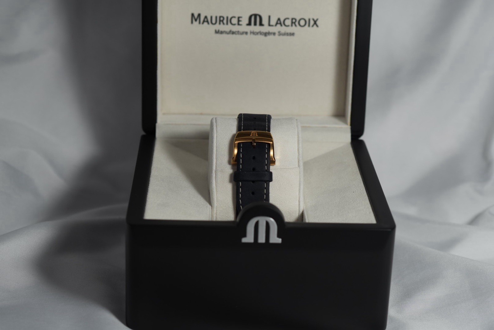 1/500 Maurice Lacroix AIKON Bronze Quartz 44mm Blue Dial Date 100m Box Papers