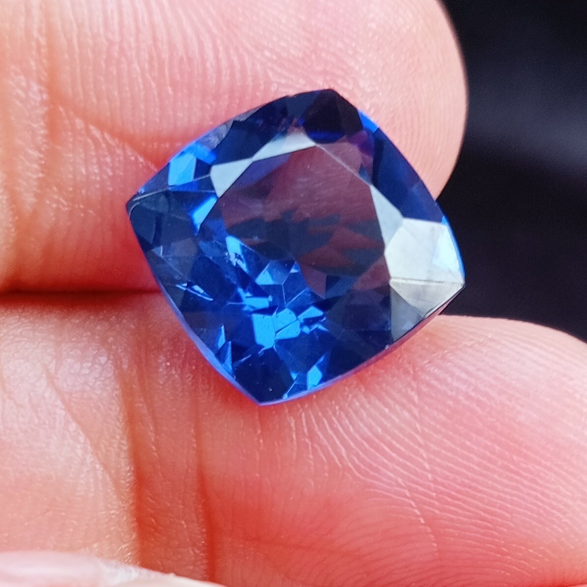 Flawless CERTIFIED 10 Ct Natural Ceylon Sapphire Cushion Cut Blue Loose Gemstone