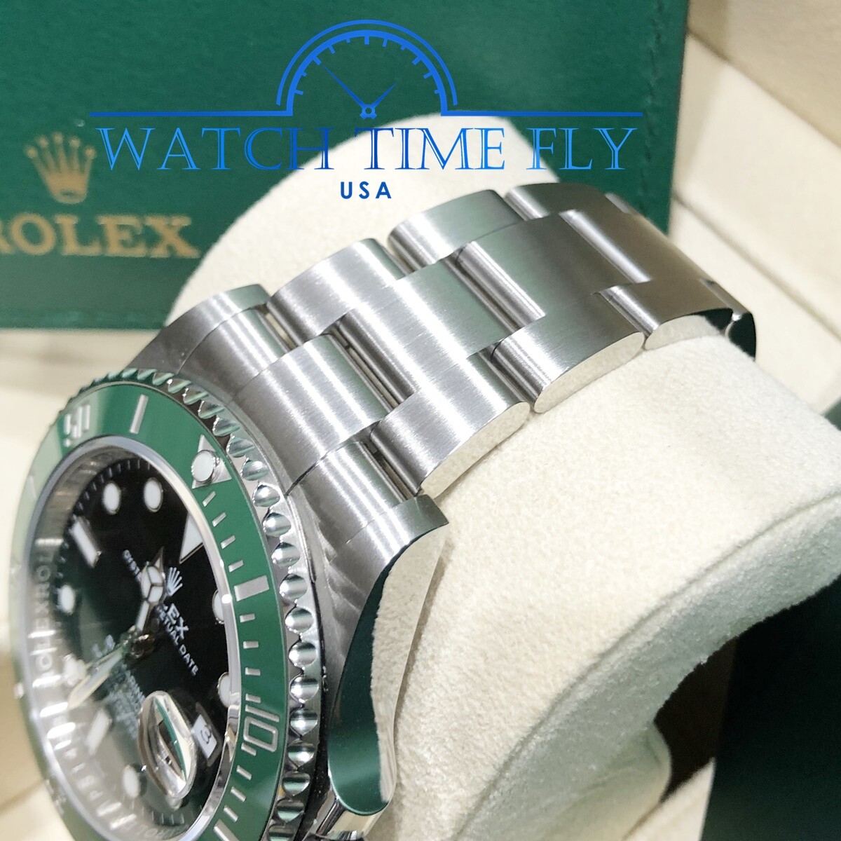 Rolex 126610LV Kermit Green Bezel Black Dial Submariner Date Stainless Steel