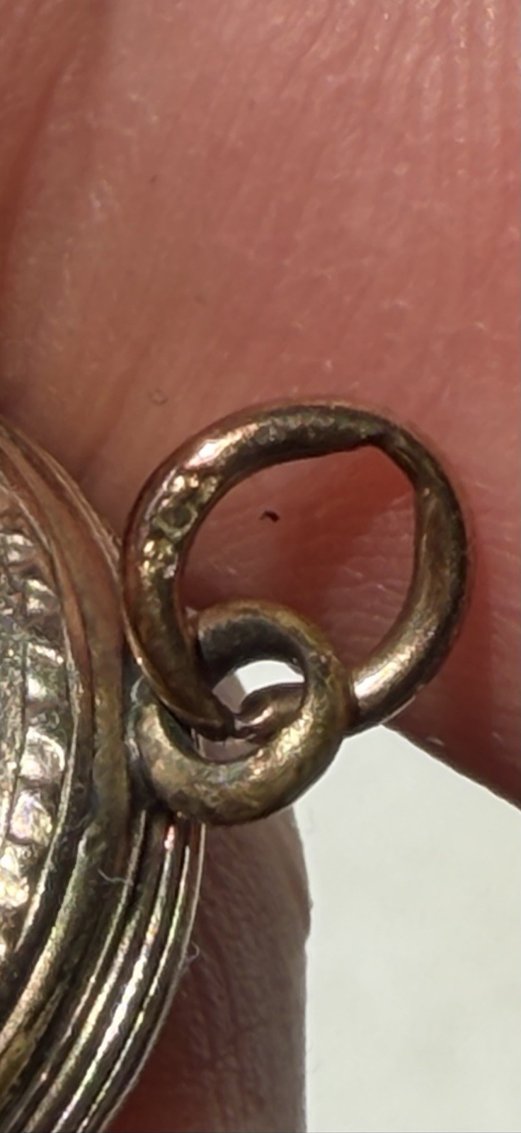Exquisite Antique Victorian Edwardian 9ct Gold Front Back Enamel Coral Locket