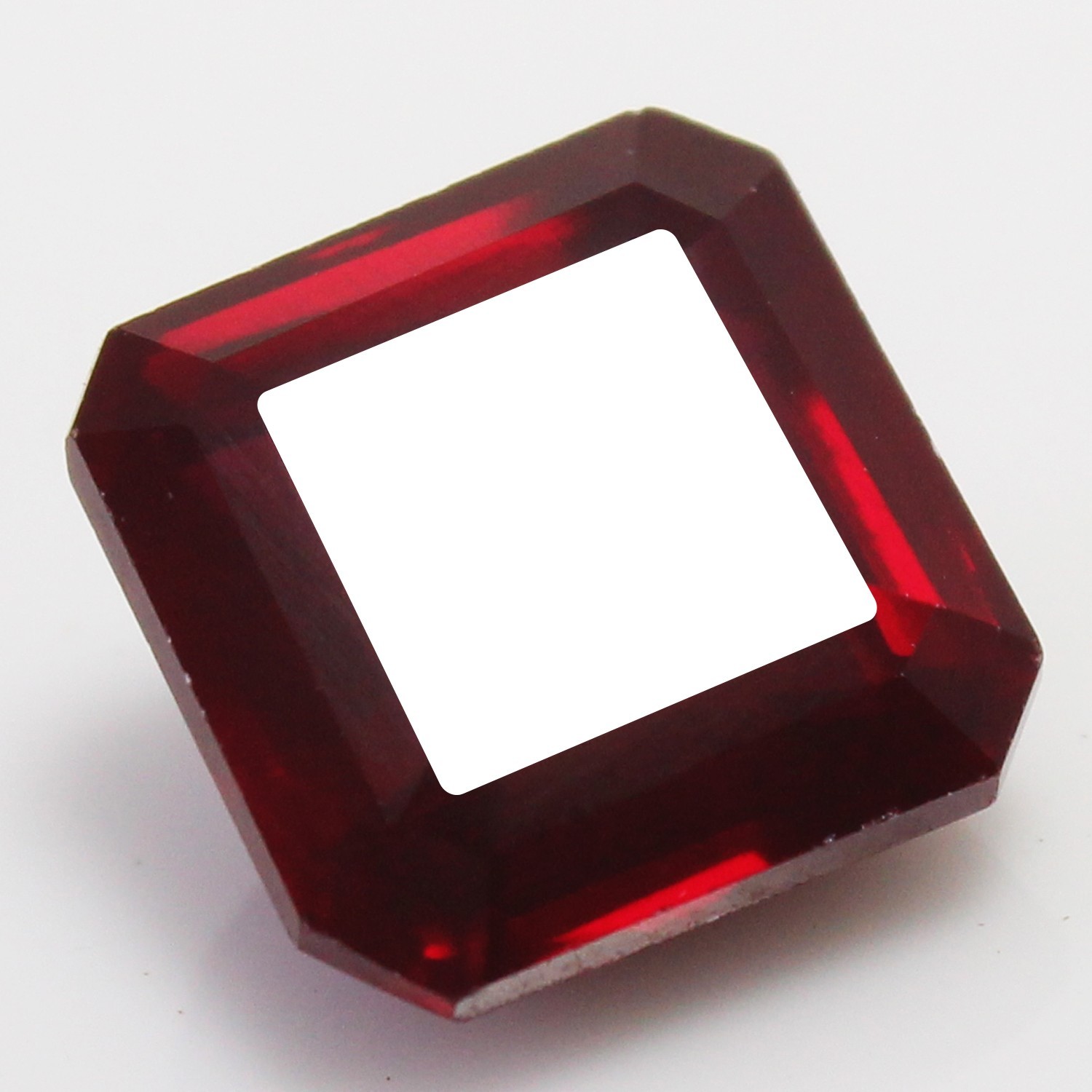 Natural 7.00 Ct Certified Mogok Deep Red Ruby 10×10 MM Asscher Stunning Gemstone