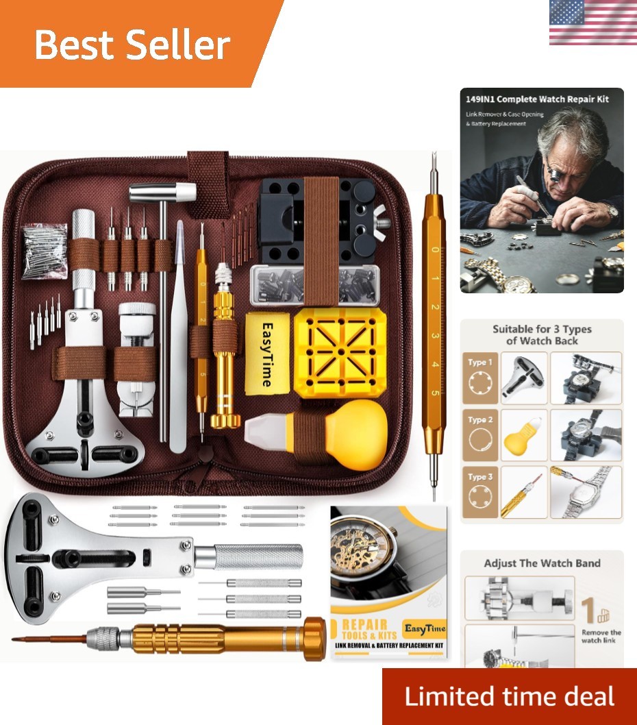 Watch Repair Kit, Watch Link Removal Tool, Watch Band Adjustment, Including W…