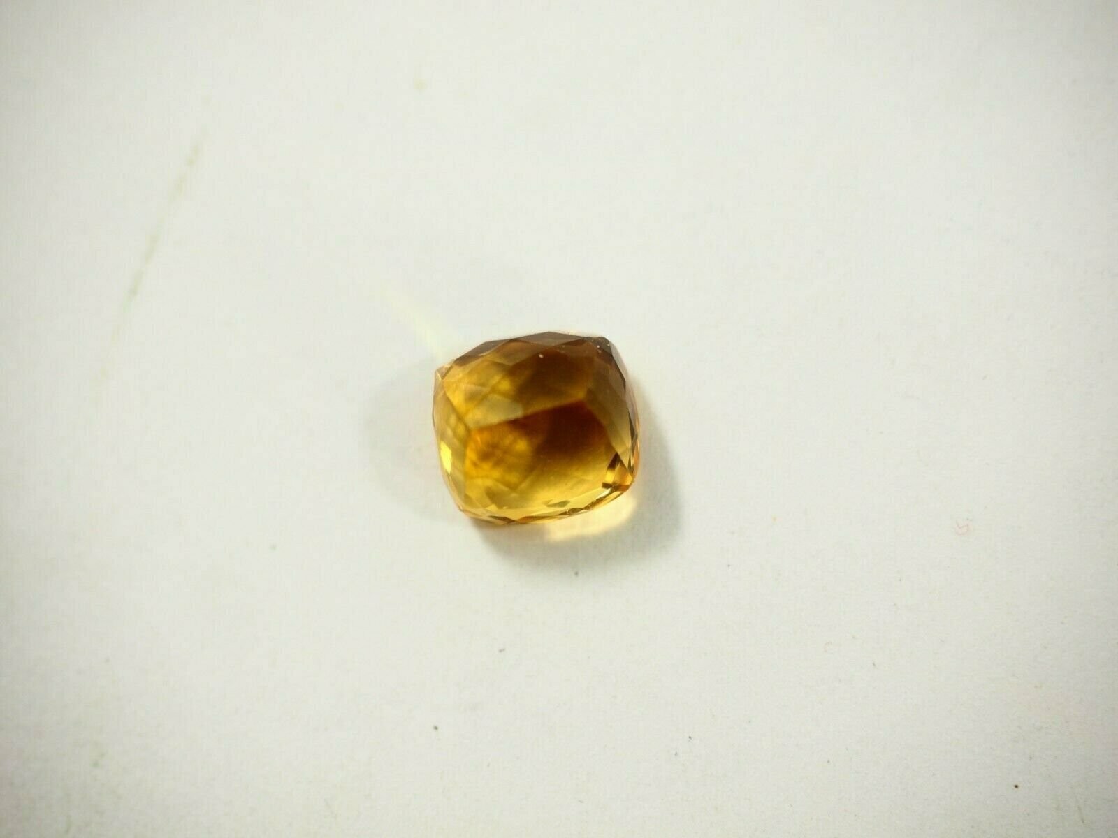 6.30 carat Golden Citrine Rectangle Shape Gemstone 10.1 x 10.9 x 7.9mm