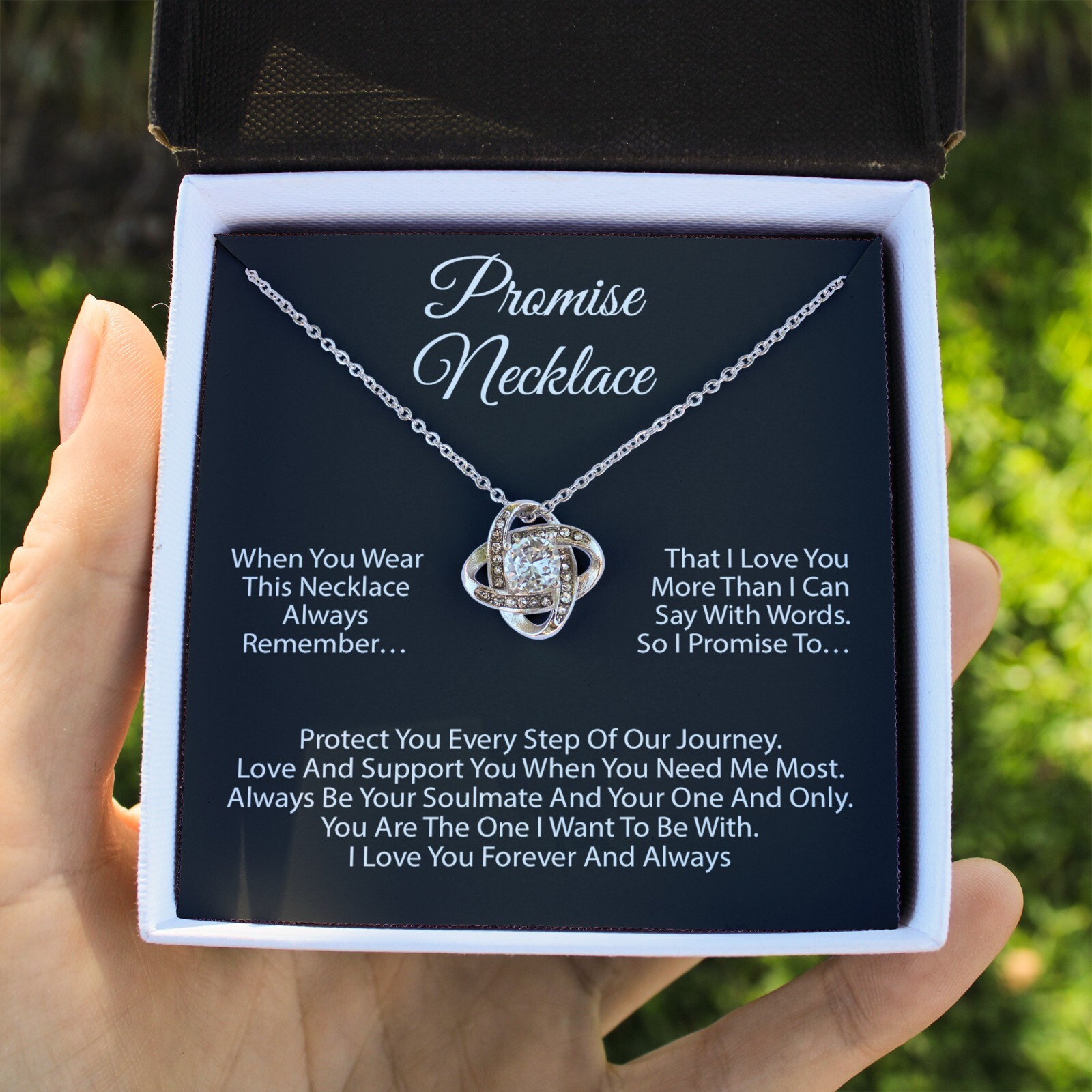 Promise Necklace For Soulmate, Valentine Gift, Birthday Gift, Anniversary Gift