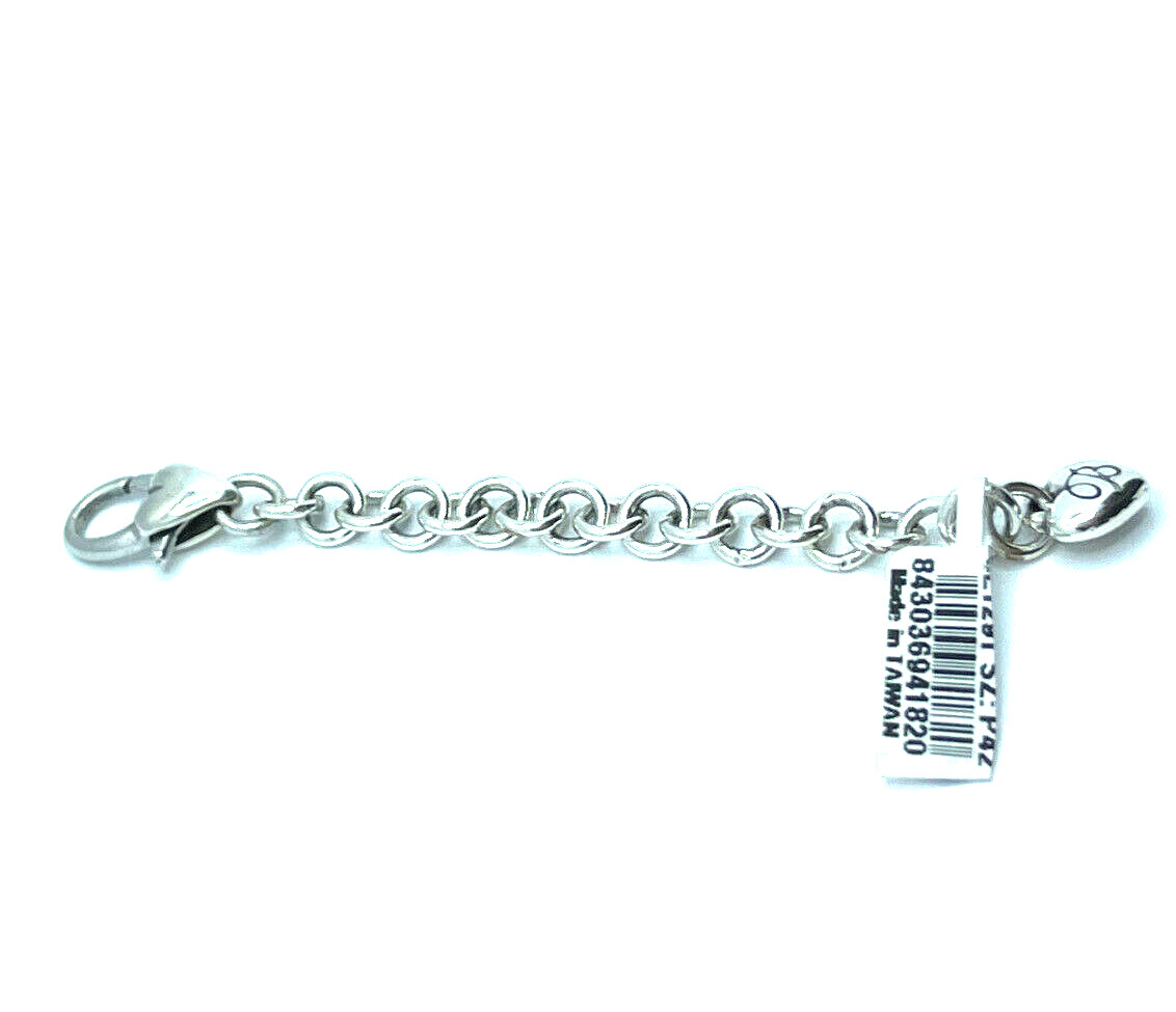 BRIGHTON SILVER EXTENDER Small Circles For Bracelet/Necklace Beautiful 3in NWT