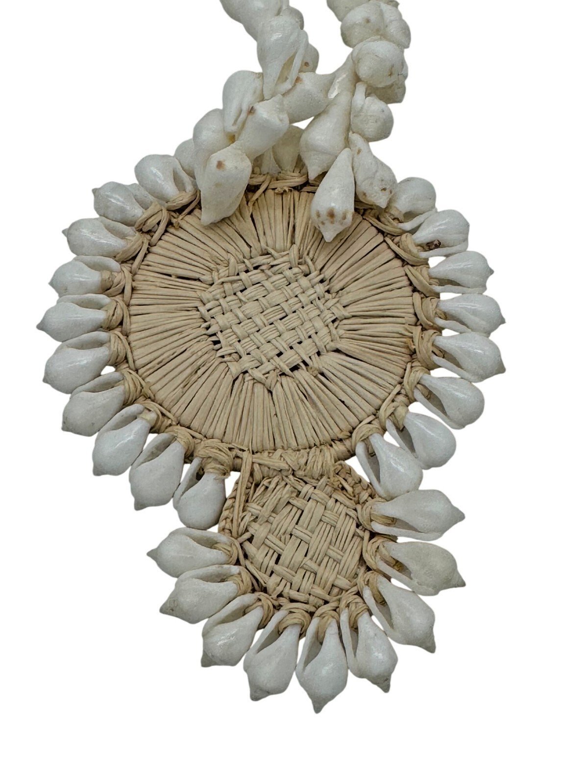Handweaved Cowrie Shell Necklace & Bracelet Set Marshall Islands Coastal Charm