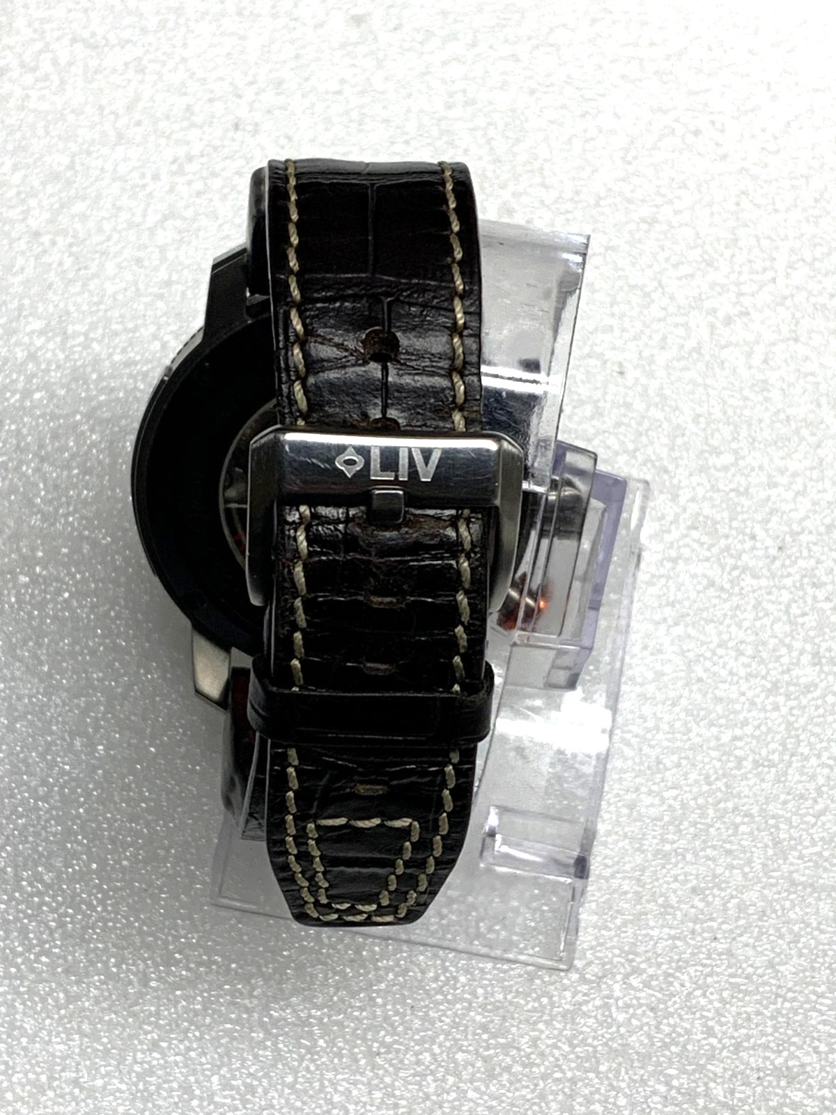 LIV Men’s P-51 Big Pilot Full Titanium Black/ Gray Automatic 46mm Watch 130/500