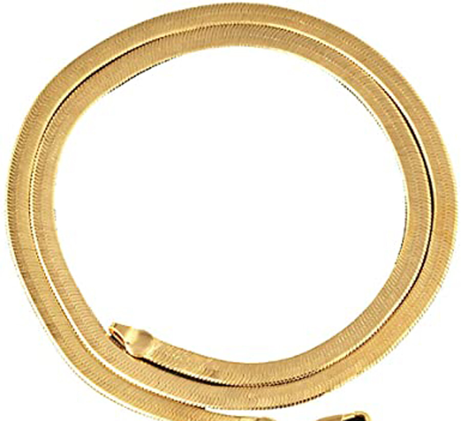 18K Gold Filled Tarnish-Free Flat Snake Chain Necklace CHOOSE LENGTH/Width Z764