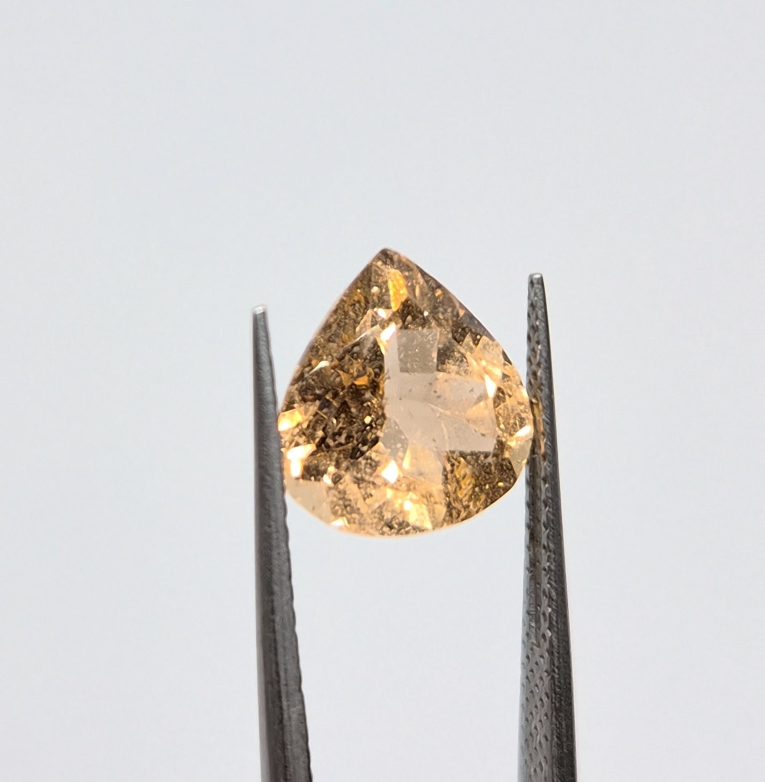 4.60ct Natural Imperial Topaz Loose Gemstone Heart Cut For Making Jewellery