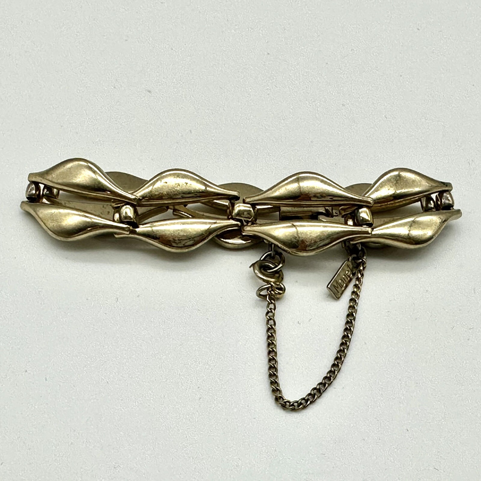 Vintage Monet Gold Tone Link Bracelet-Approx. 7” In Length X .5” Wide