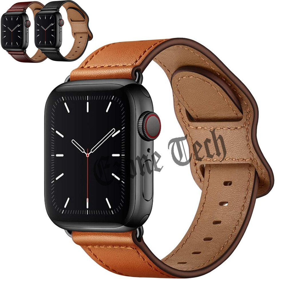 Genuine Leather Watch Band Strap for Apple iWatch Series 6 5 4 3 2 1 SE 38/42MM