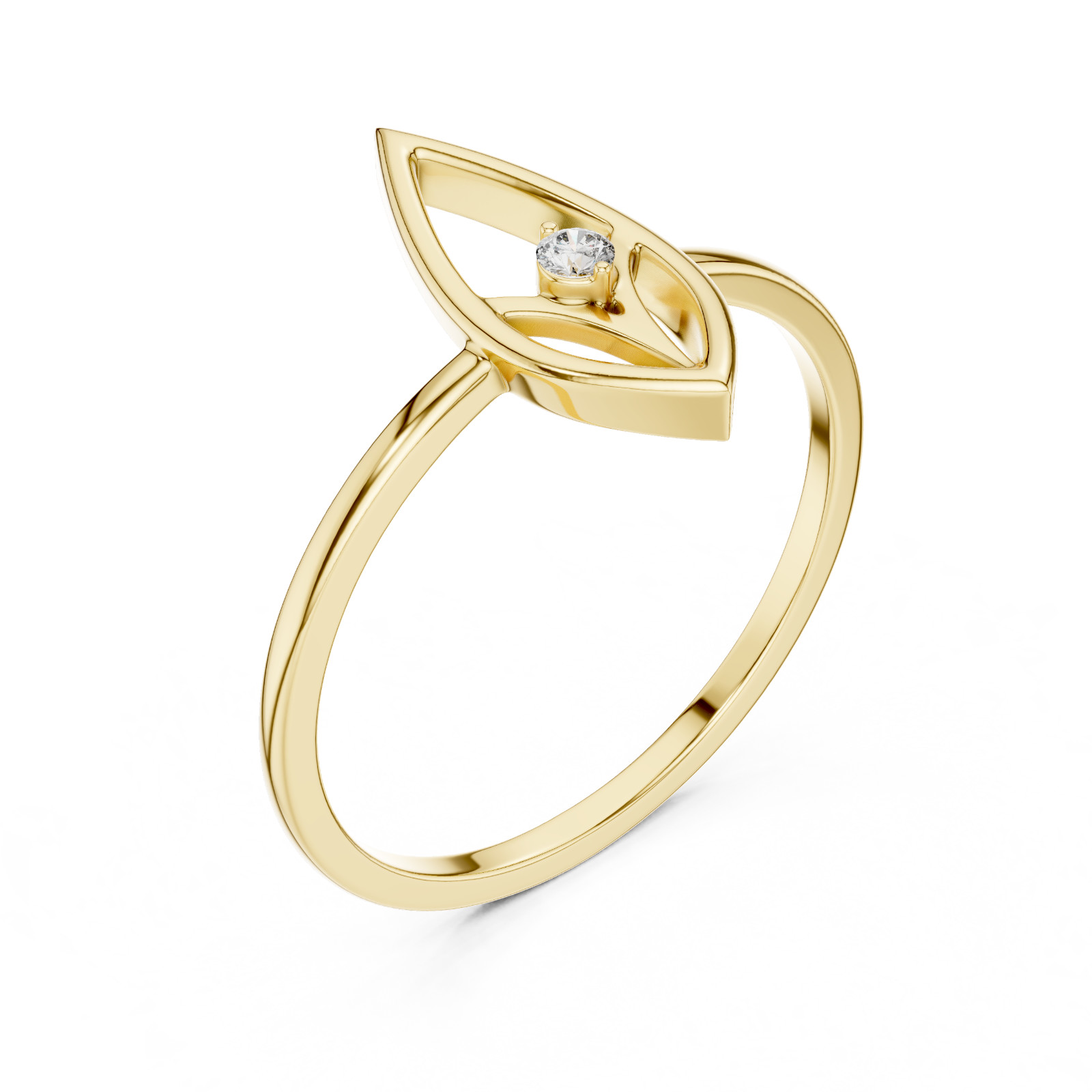 Round Natural Certified VVS1 D Diamond Designer Style Luxury Ring 14K Gold Over