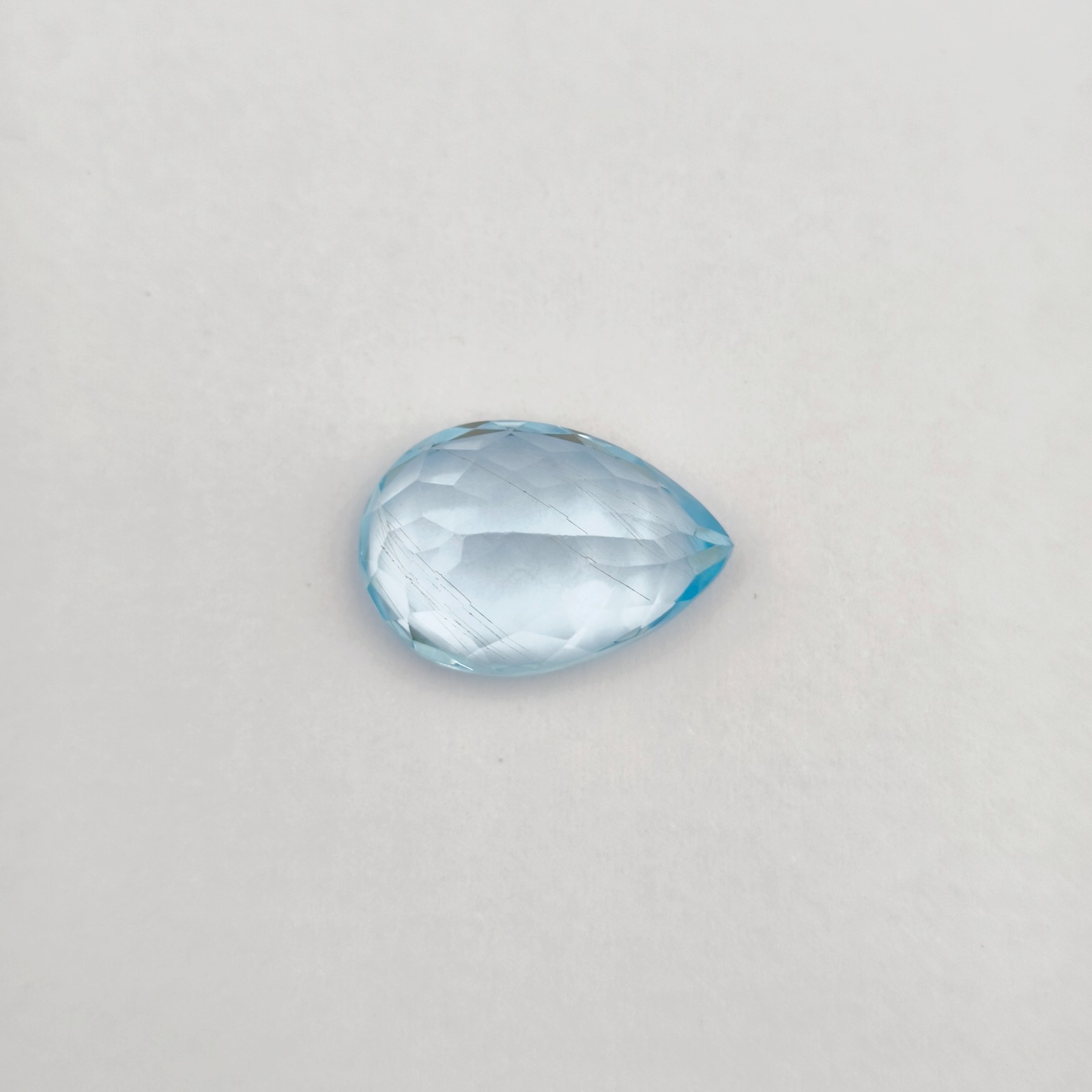 11.69 Ct Natural Blue Topaz Oval Step Cut Blue Gemstone 16.7×11.6 mm Brazil