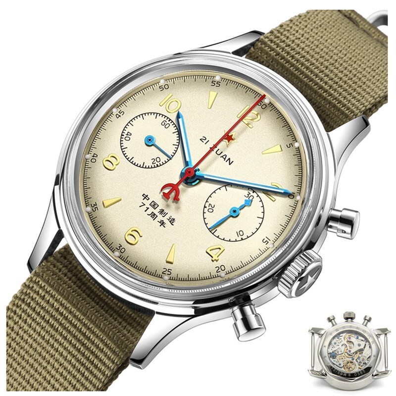 SEAKOSS 71Anniversary 38mm Acrylic Crystal No Gooseneck Vintage Mechanical Watch
