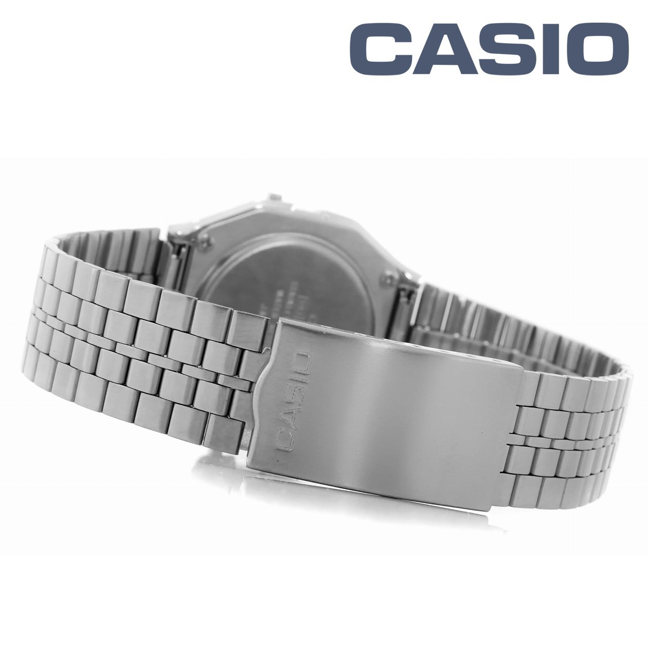 CASIO A159W-N1 Made in Japan Classic Digital Watch Folding Tri-Fold Clasp Band