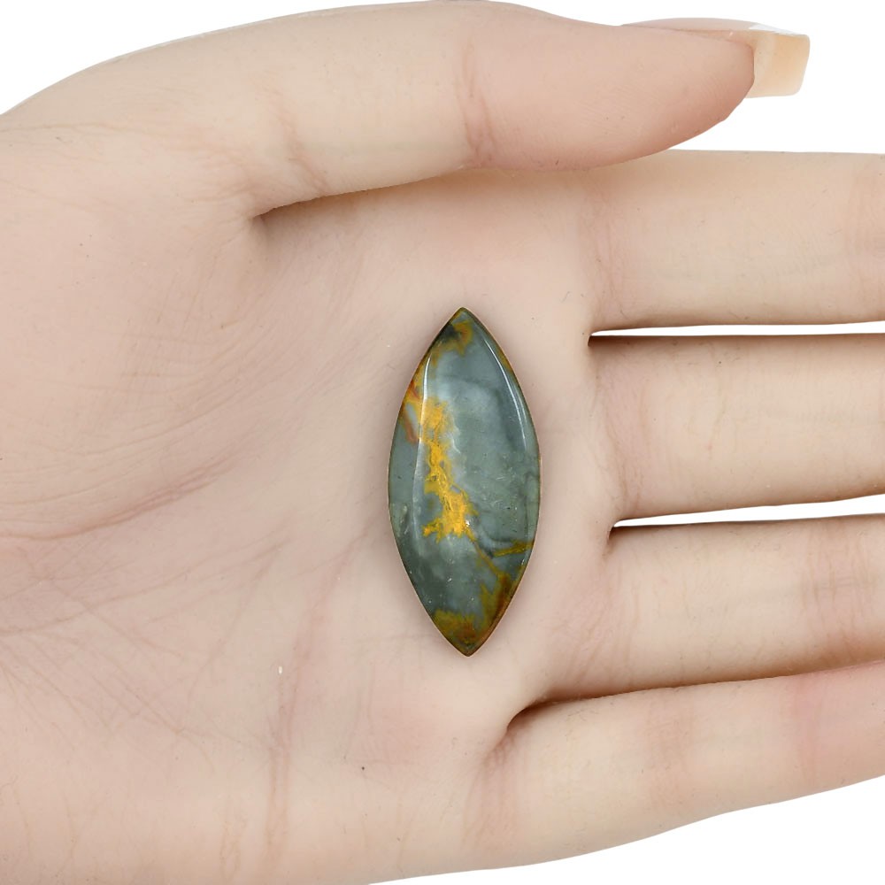 Natural Rocky Butte Picture Jasper 35.3×15.5×4.3mm Marquoise Gemstone LS01780-25