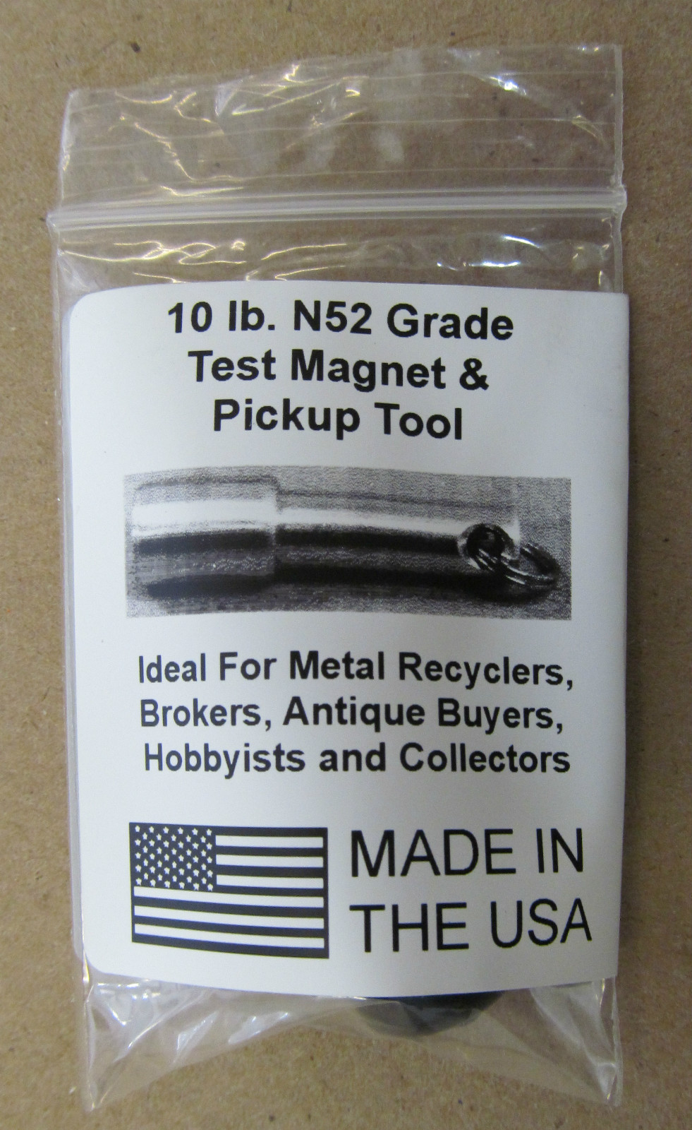 Recycling Test Magnet N52 Pocket Sized Rare Earth Scrap Metal Junk Picking KM03