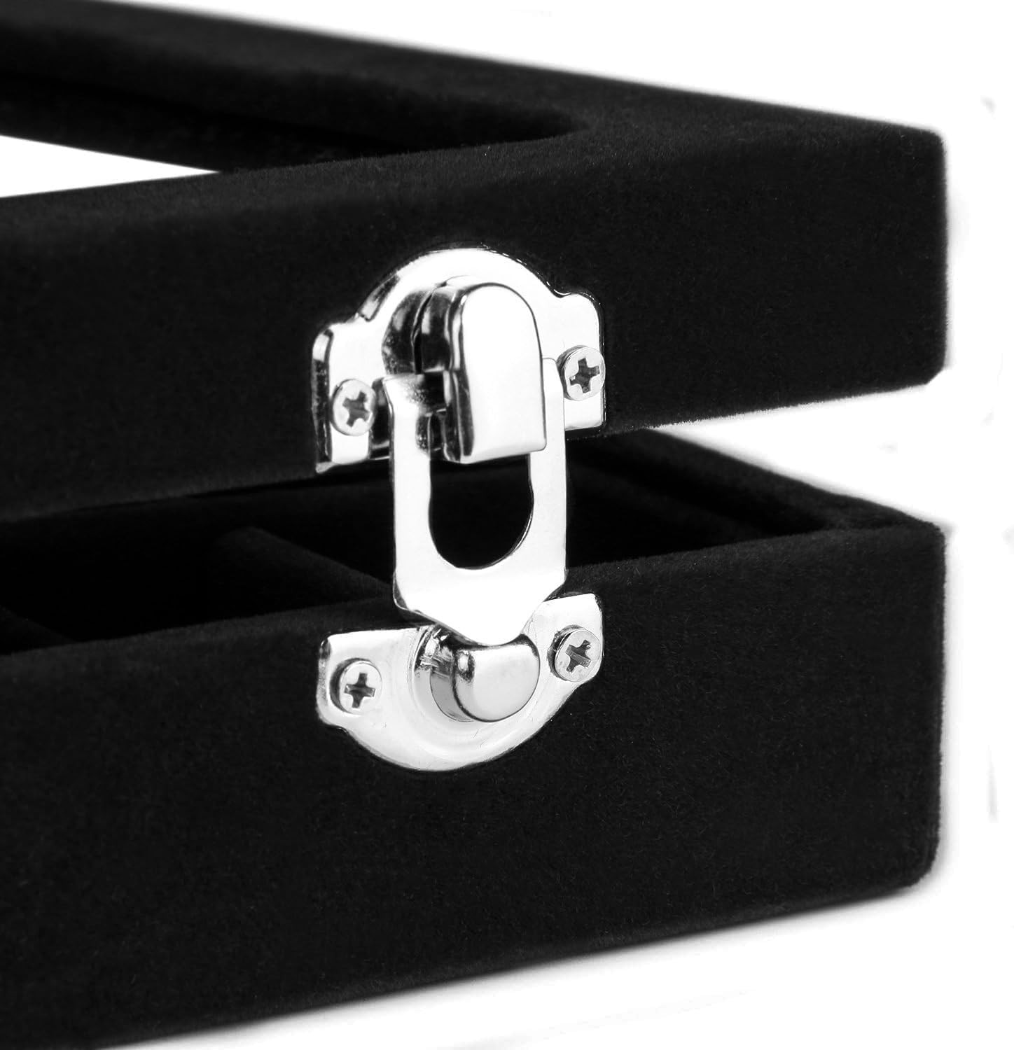 Velvet Jewelry Box 24 Grid Jewelry Earrings Display Organiser Box Ring Tray Hold