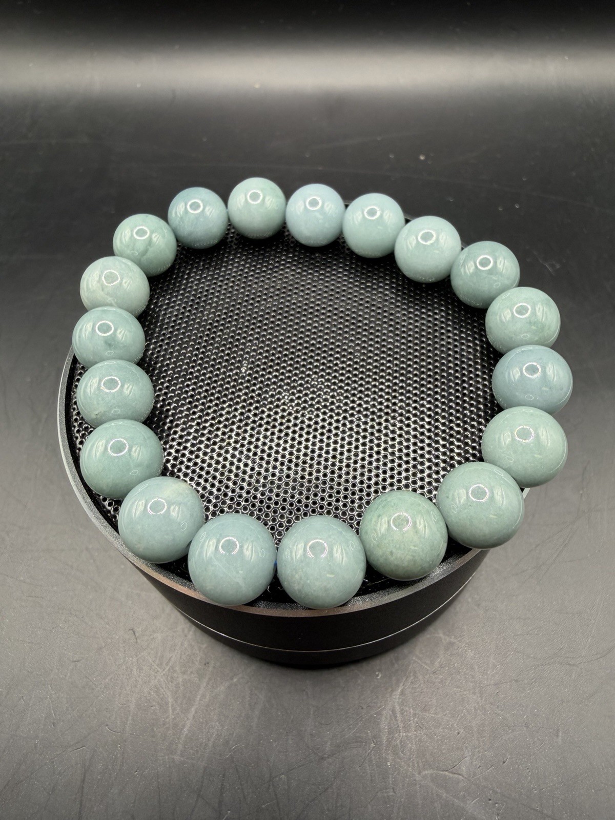 Blue Water Jade Beaded Bracelet, Casual Beads Jewelry, Everyday Wear Accessory