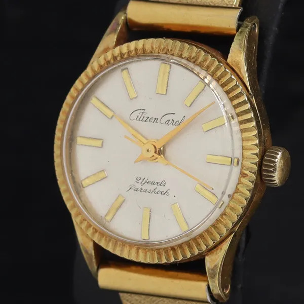 Working Citizen C7707 manual winding silver dial 21 jewels ladies’ watch KRH
