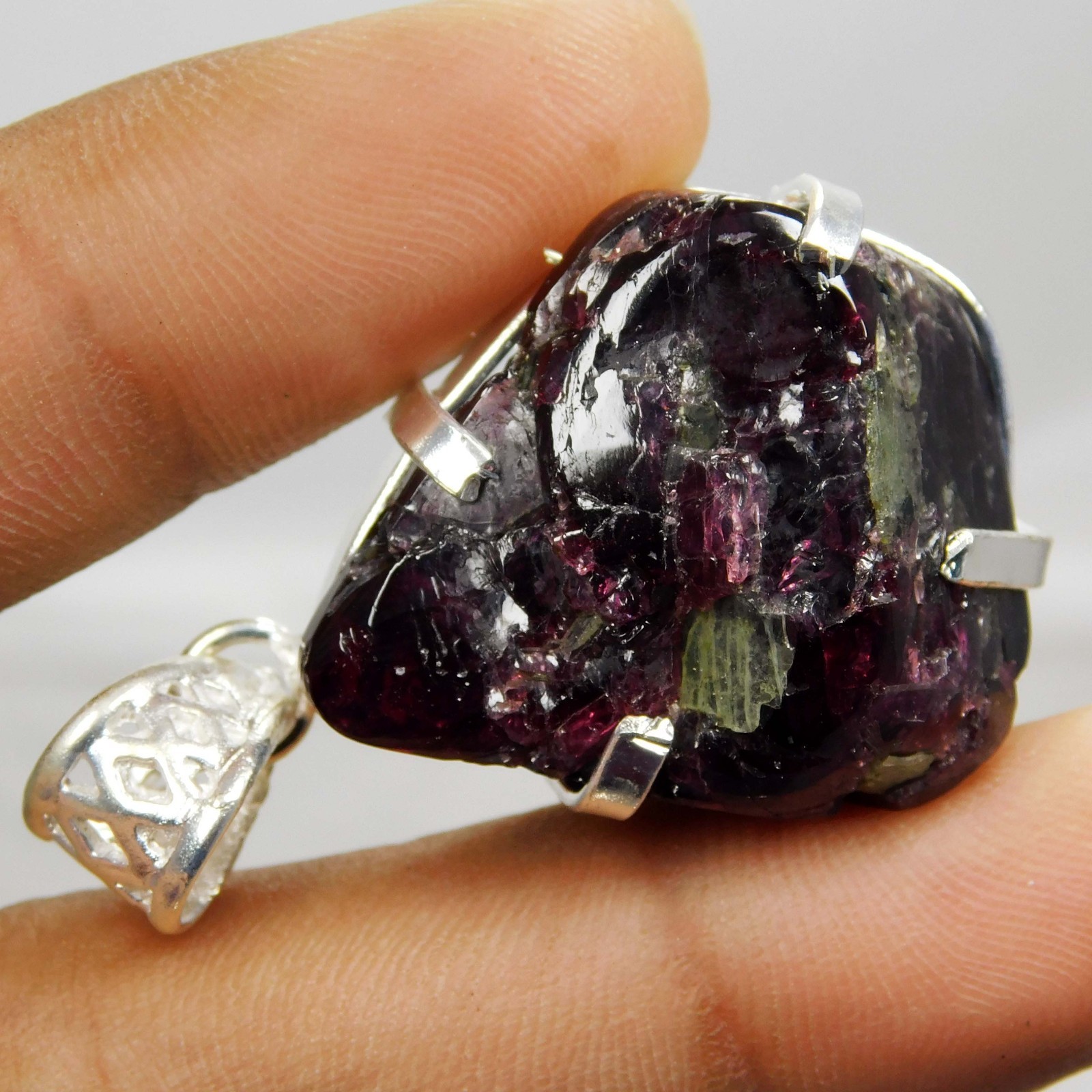 81.70 Ct Certified Natural PAINITE 925 Solid Silver Pendant Gemstone