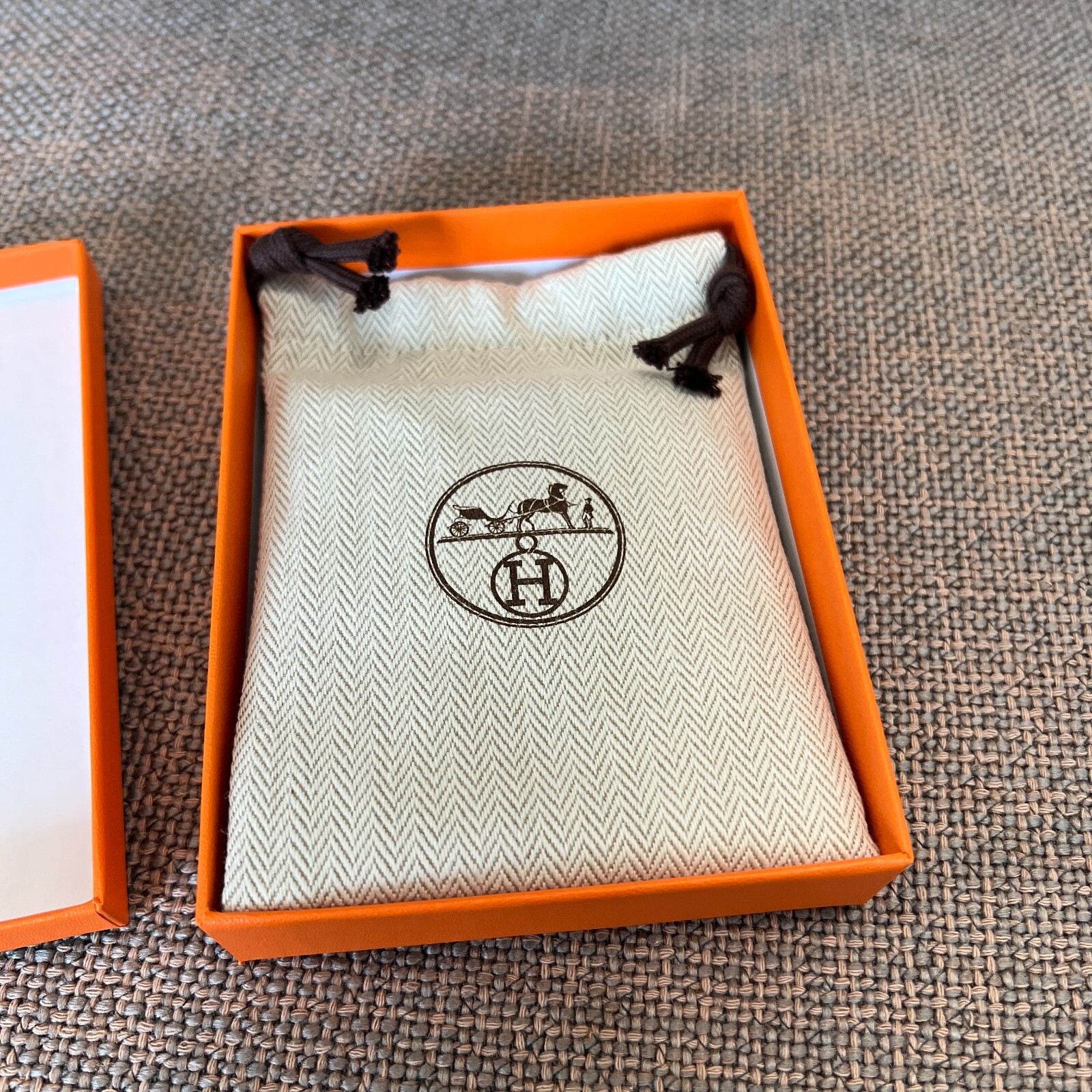 Hermes Mini Pop H Pendant Rose Gold & Marron Glace H147992FO55 #