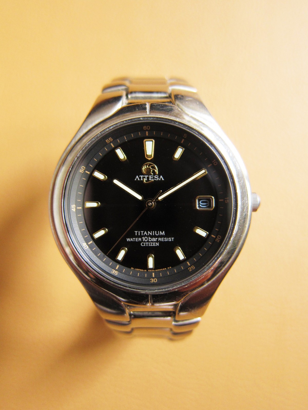 CITIZEN Attesa Eco-Drive Solar Titanium Anti-Magnetic Watch (MADE IN JAPAN)